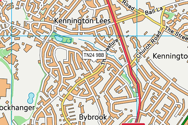 TN24 9BB map - OS VectorMap District (Ordnance Survey)