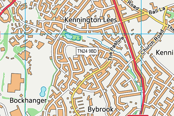 TN24 9BD map - OS VectorMap District (Ordnance Survey)