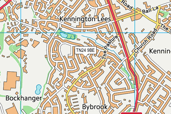 TN24 9BE map - OS VectorMap District (Ordnance Survey)