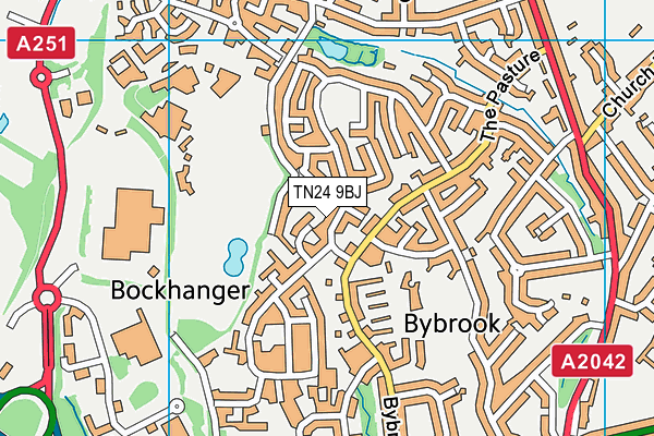 TN24 9BJ map - OS VectorMap District (Ordnance Survey)