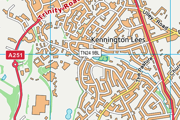 TN24 9BL map - OS VectorMap District (Ordnance Survey)