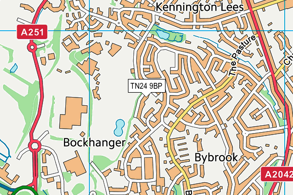 TN24 9BP map - OS VectorMap District (Ordnance Survey)