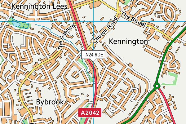 TN24 9DE map - OS VectorMap District (Ordnance Survey)