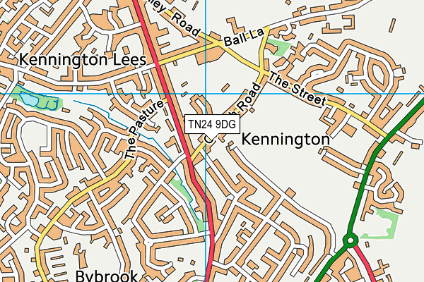 TN24 9DG map - OS VectorMap District (Ordnance Survey)