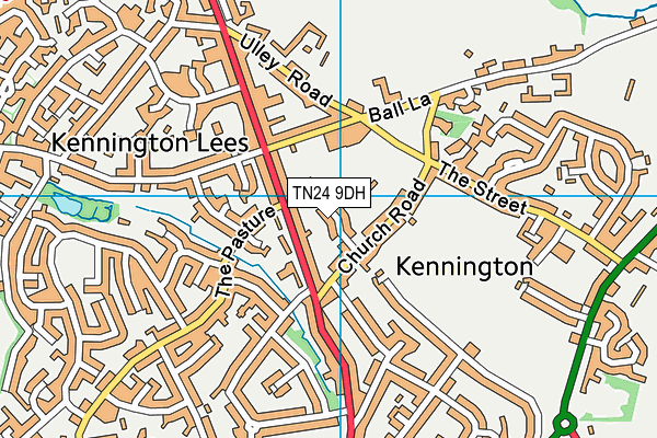 TN24 9DH map - OS VectorMap District (Ordnance Survey)