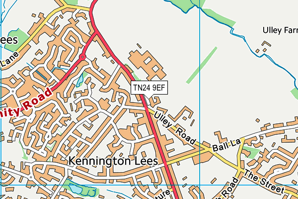 TN24 9EF map - OS VectorMap District (Ordnance Survey)