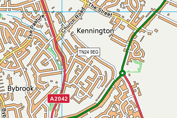 TN24 9EG map - OS VectorMap District (Ordnance Survey)