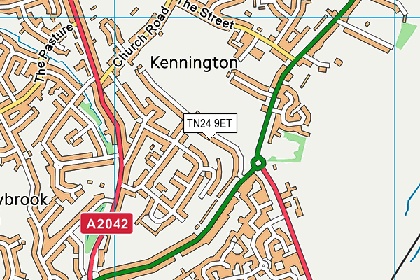 TN24 9ET map - OS VectorMap District (Ordnance Survey)