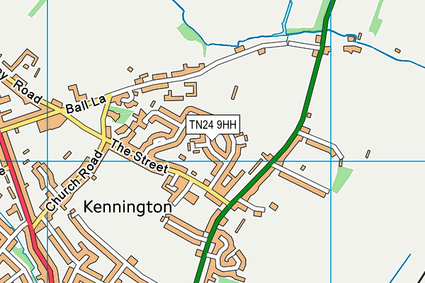 TN24 9HH map - OS VectorMap District (Ordnance Survey)