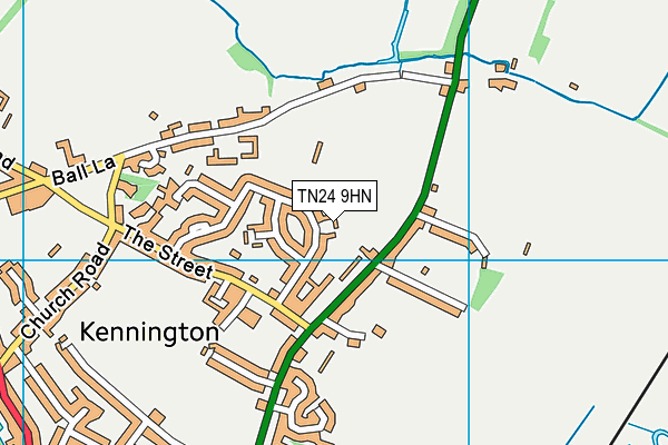 TN24 9HN map - OS VectorMap District (Ordnance Survey)