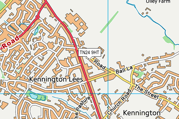 TN24 9HT map - OS VectorMap District (Ordnance Survey)