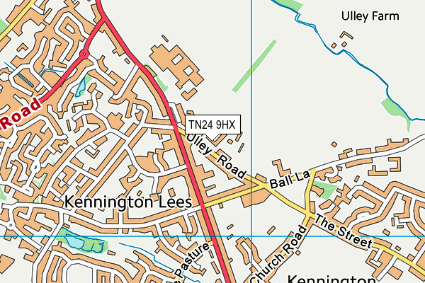 TN24 9HX map - OS VectorMap District (Ordnance Survey)