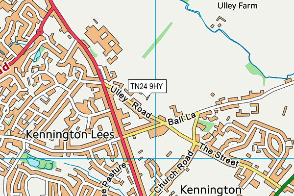 TN24 9HY map - OS VectorMap District (Ordnance Survey)