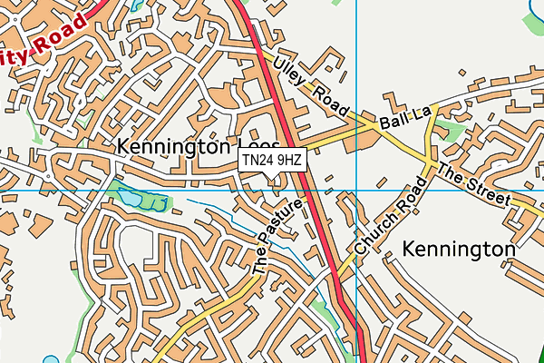 TN24 9HZ map - OS VectorMap District (Ordnance Survey)