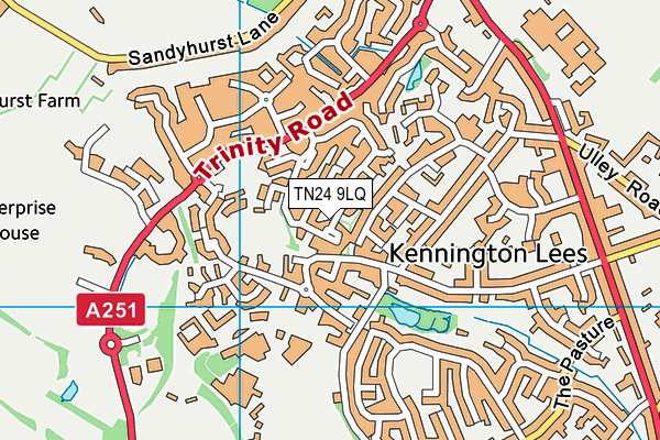 TN24 9LQ map - OS VectorMap District (Ordnance Survey)
