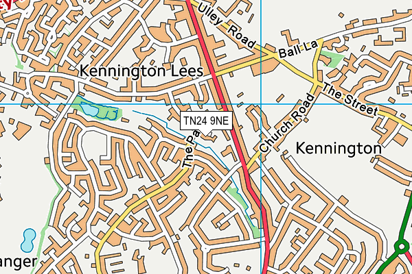 TN24 9NE map - OS VectorMap District (Ordnance Survey)