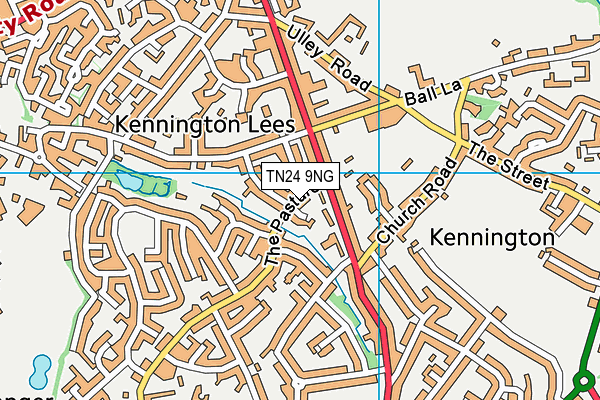 TN24 9NG map - OS VectorMap District (Ordnance Survey)