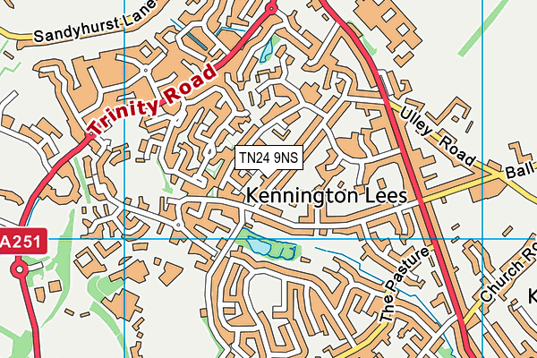 TN24 9NS map - OS VectorMap District (Ordnance Survey)