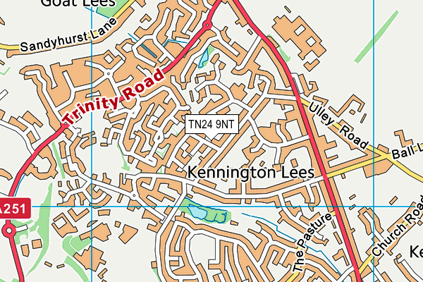 TN24 9NT map - OS VectorMap District (Ordnance Survey)
