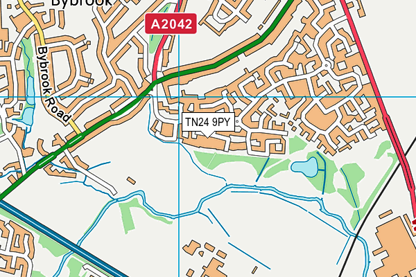 TN24 9PY map - OS VectorMap District (Ordnance Survey)