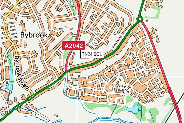 TN24 9QL map - OS VectorMap District (Ordnance Survey)