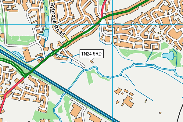 TN24 9RD map - OS VectorMap District (Ordnance Survey)