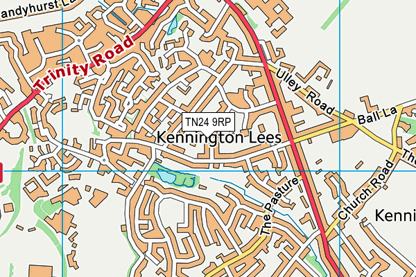 TN24 9RP map - OS VectorMap District (Ordnance Survey)