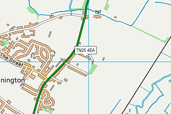 TN25 4EA map - OS VectorMap District (Ordnance Survey)
