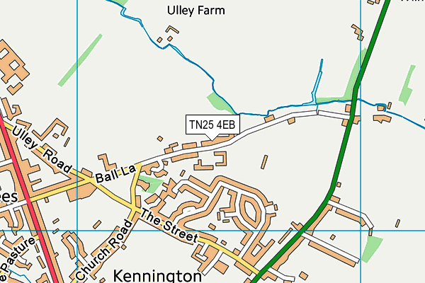 TN25 4EB map - OS VectorMap District (Ordnance Survey)