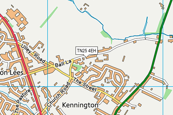 TN25 4EH map - OS VectorMap District (Ordnance Survey)