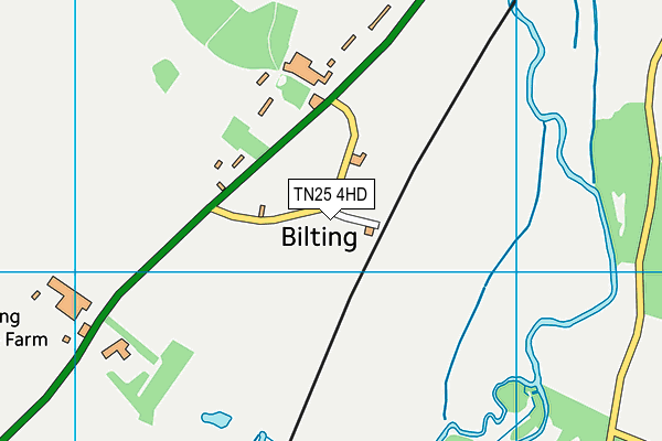 TN25 4HD map - OS VectorMap District (Ordnance Survey)