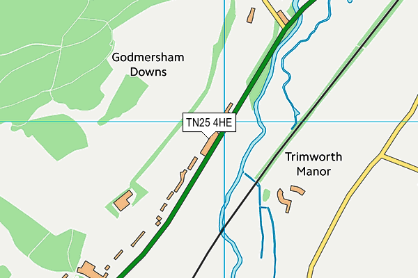 TN25 4HE map - OS VectorMap District (Ordnance Survey)