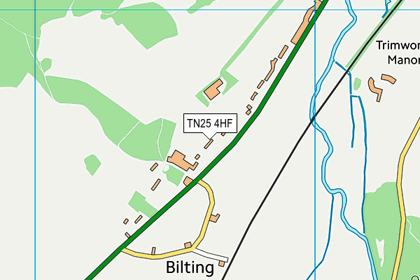 TN25 4HF map - OS VectorMap District (Ordnance Survey)