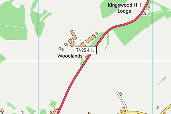 TN25 4HL map - OS VectorMap District (Ordnance Survey)