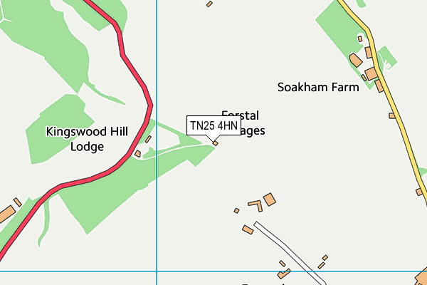 TN25 4HN map - OS VectorMap District (Ordnance Survey)