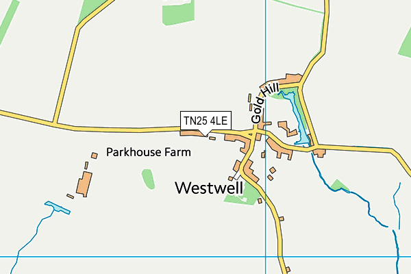 TN25 4LE map - OS VectorMap District (Ordnance Survey)