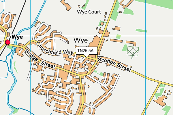 Imperial College (Wye Campus) (Closed) map (TN25 5AL) - OS VectorMap District (Ordnance Survey)
