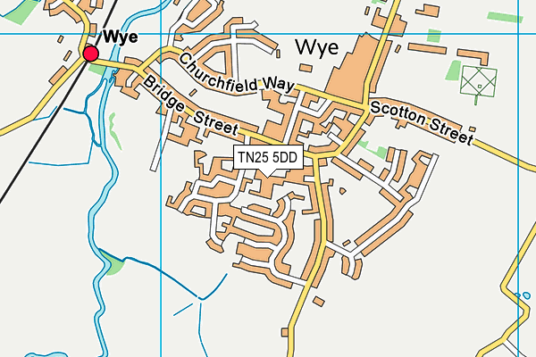 TN25 5DD map - OS VectorMap District (Ordnance Survey)