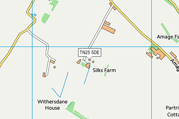 TN25 5DE map - OS VectorMap District (Ordnance Survey)