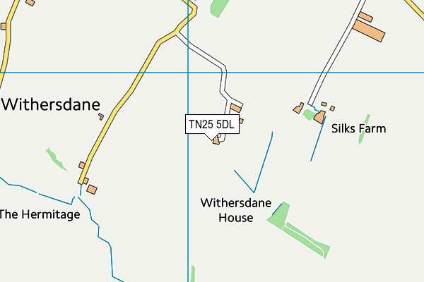TN25 5DL map - OS VectorMap District (Ordnance Survey)