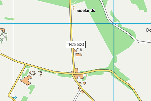 TN25 5DQ map - OS VectorMap District (Ordnance Survey)
