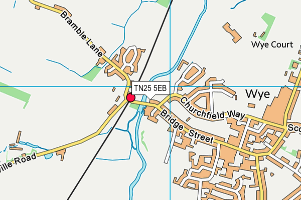 TN25 5EB map - OS VectorMap District (Ordnance Survey)