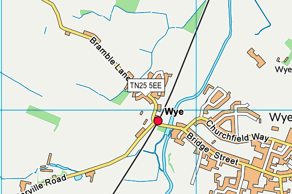 TN25 5EE map - OS VectorMap District (Ordnance Survey)