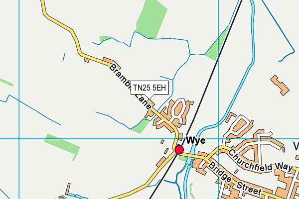 TN25 5EH map - OS VectorMap District (Ordnance Survey)