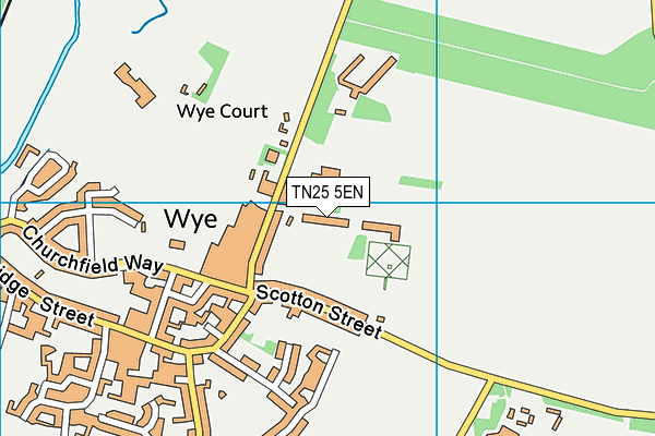 TN25 5EN map - OS VectorMap District (Ordnance Survey)