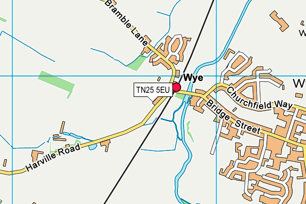 TN25 5EU map - OS VectorMap District (Ordnance Survey)