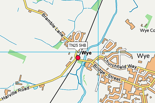TN25 5HB map - OS VectorMap District (Ordnance Survey)