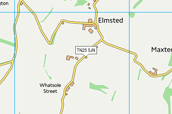 TN25 5JN map - OS VectorMap District (Ordnance Survey)