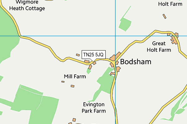 Bodsham Church of England Primary School map (TN25 5JQ) - OS VectorMap District (Ordnance Survey)