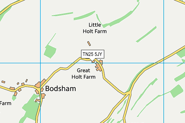 TN25 5JY map - OS VectorMap District (Ordnance Survey)